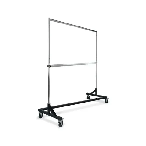 Heavy Duty Z-Rack Garment Rack with Extra Hangrail