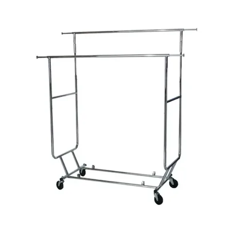 Collapsible Double-Bar Rolling Rack