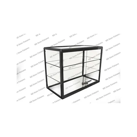Double Aluminum Countertop Display Case