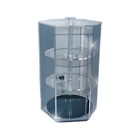 Acrylic Hexagon Countertop Showcase - A1B107