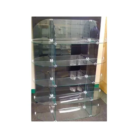 Half-Oval Glass Cubical Display Case