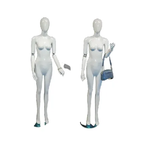 Glossy Female Egg Head Mannequin