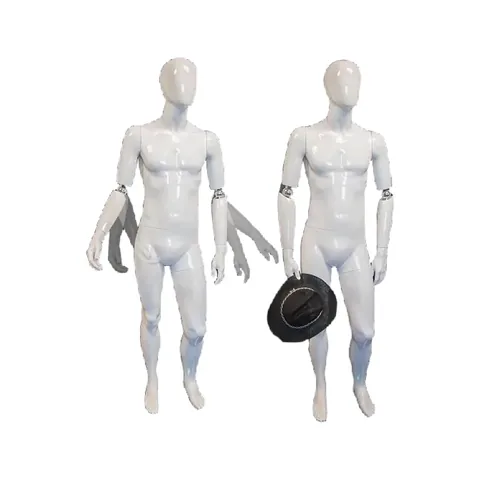 Glossy Male Egg Head Mannequin