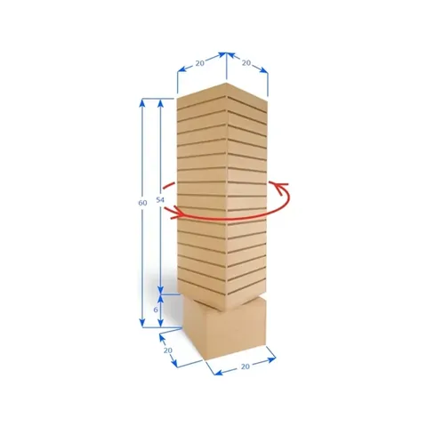 Slatwall Cubic Rotating Display