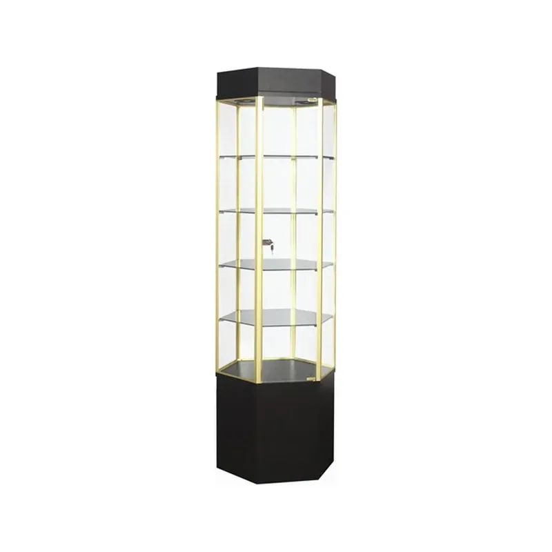 Queen glass tower display case